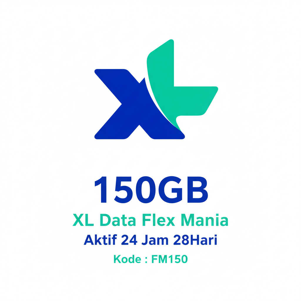 150GB Kuota XL Data Flex Mania Kode : FM150